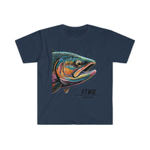 Funkadelic Salmon Art Sticker, Unisex Softstyle T-Shirt