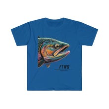 Funkadelic Salmon Art Sticker, Unisex Softstyle T-Shirt