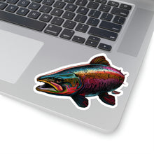 Pearlescent Salmon Art, Kiss-Cut Stickers