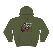 Squiggle Salmon Art Unisex Heavy Blend Hooded Sweatshirt