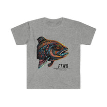 Side Eye Fish Art Unisex Softstyle T-Shirt