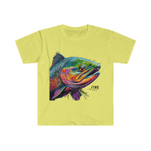 Curious Salmon Art, Unisex Softstyle T-Shirt
