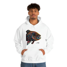 Side Eye Fish Art Unisex Heavy Blend™ Hooded Sweatshirt