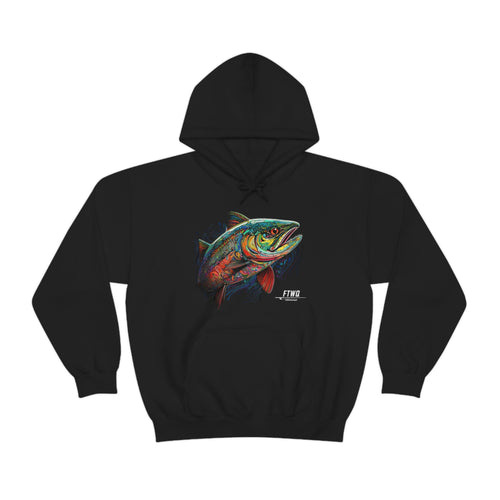 Squiggle Salmon Art Unisex Heavy Blend Hooded Sweatshirt