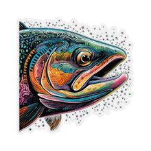 Funkadelic Salmon Art Sticker, Kiss-Cut Stickers