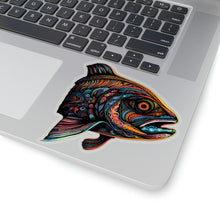 Tribal Vibes Salmon Art Kiss-Cut Stickers