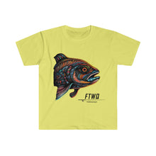 Side Eye Fish Art Unisex Softstyle T-Shirt