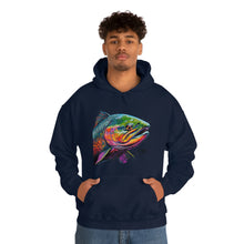 Curious Salmon Art, Unisex Heavy Blend™ Hooded Sweatshirt