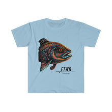 Side Eye Fish Art Unisex Softstyle T-Shirt