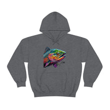 Curious Salmon Art, Unisex Heavy Blend™ Hooded Sweatshirt