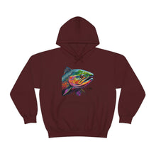 Curious Salmon Art, Unisex Heavy Blend™ Hooded Sweatshirt