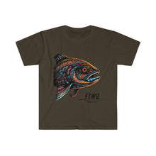 Side Eye Fish Art Unisex Softstyle T-Shirt