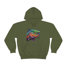 Curious Salmon Art, Unisex Heavy Blend™ Hooded Sweatshirt